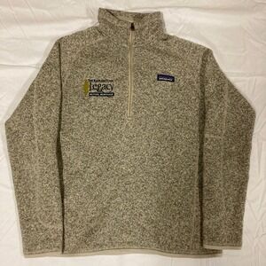Patagonia Womens Medium 1/4 Zip Long Sleeve Worn Wear Legacy Mortgage Zip up